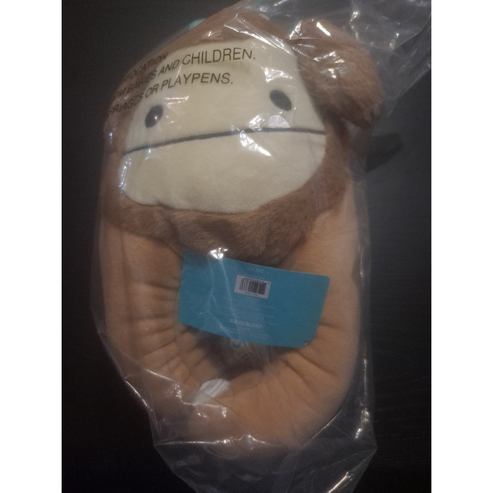 Original Squishmallows Plush Slippers Benny The Bigfoot Yeti Size 6-7 - Picture 1 of 5